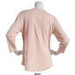 Womens Calvin Klein 3/4 Sleeve Solid Button Detail Tee - image 2