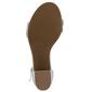 Womens Sugar Machelene Block Heel Slingback Sandals - Silver - image 5