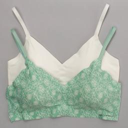 Womens Lucky Brand 2pk. Micro Laser Bralettes - LVD22851BV2
