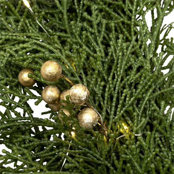 Northlight Real Touch™ LED Cedar & White Pine Christmas Wreath