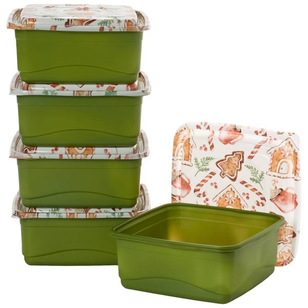 Gourmet Kitchen 10pc. 135oz. Gingerbread Cocoa Container - image 