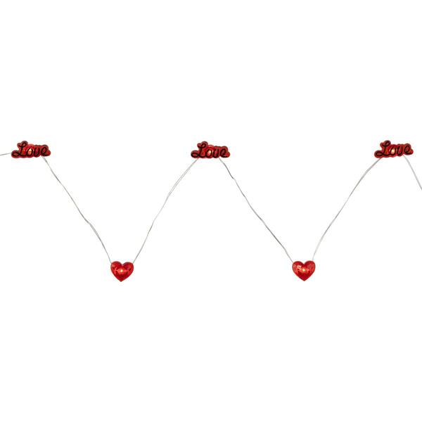 Northlight Seasonal Valentine&#39;&#39;s Day Love &amp; Heart LED Fairy Lights - image 