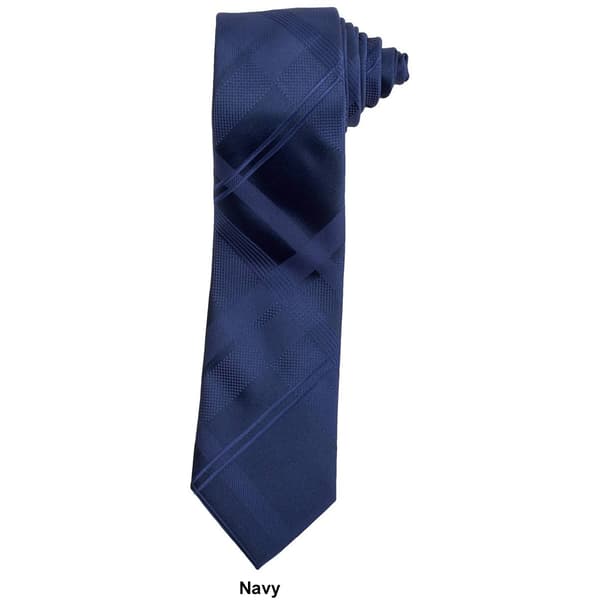 Mens Van Heusen® Textured Plaid XL Tie - image 