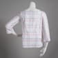Petites Erika 3/4 Sleeve Clip Dot Stripe Tunic Blouse - image 2