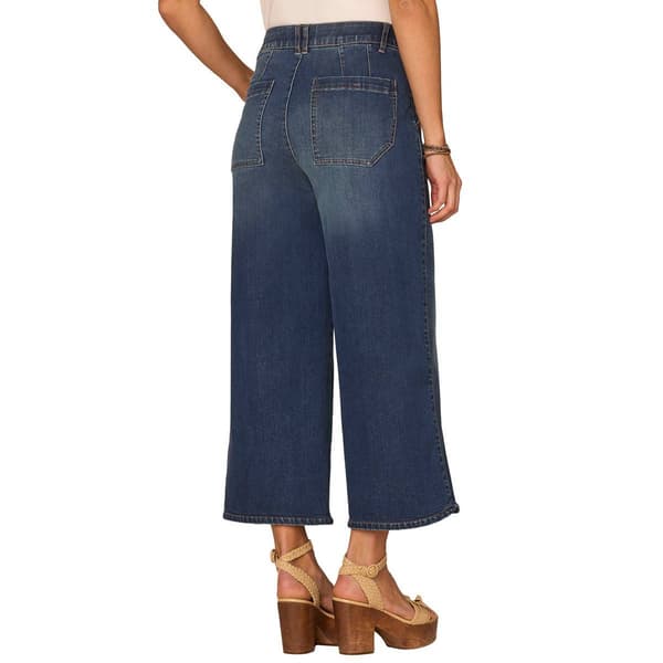 Womens Democracy “Ab”solution® Skyrise Cropped Wide Leg Jeans