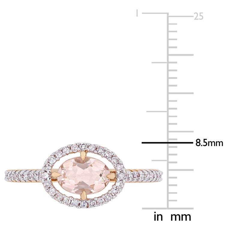 Gemstone Classics™ 14kt. Rose Gold 1/4ctw. Diamond Ring