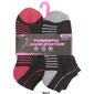 Womens Powerful Acceleration 6pk. Stripe Low Cut Socks - image 3