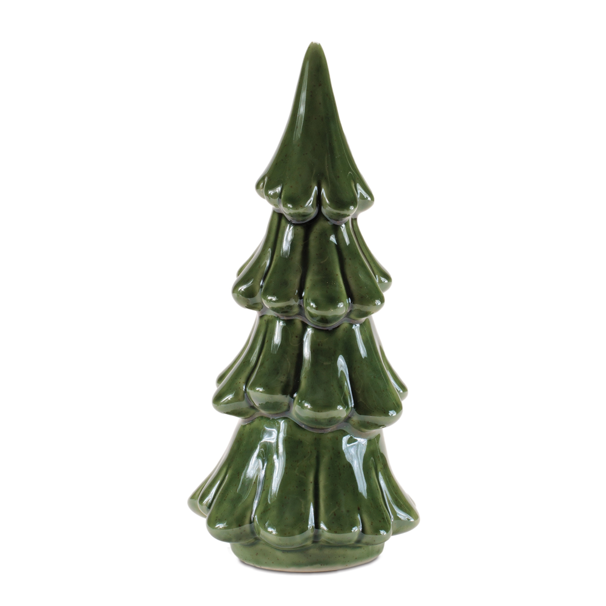 Melrose Scalloped Ceramic Pine Tree - Set of 3