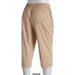 Petite Jeno Neuman Cotton Tie Front Crinkle Capri Pants - image 2