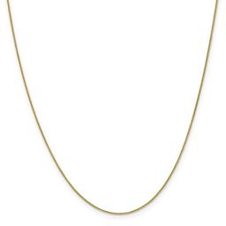 Adult Unisex Gold Classics(tm)10kt. 0.80mm 24in. Spiga Pendant Chain