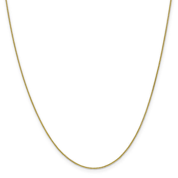 Adult Unisex Gold Classics&#40;tm&#41;10kt. 0.80mm 24in. Spiga Pendant Chain - image 