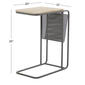 9th & Pike® Black Metal Industrial Accent Table - image 4