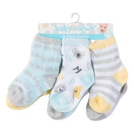 Baby Unisex &#40;NB-9M&#41; baby views 6pk. Alphabet Socks