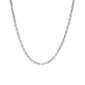 18in. Polished Sterling Silver Rope Chain Necklace - image 1
