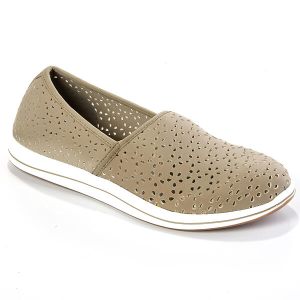 Womens Clarks(R) Breeze Emily Olive Fashion Sneakers - image 