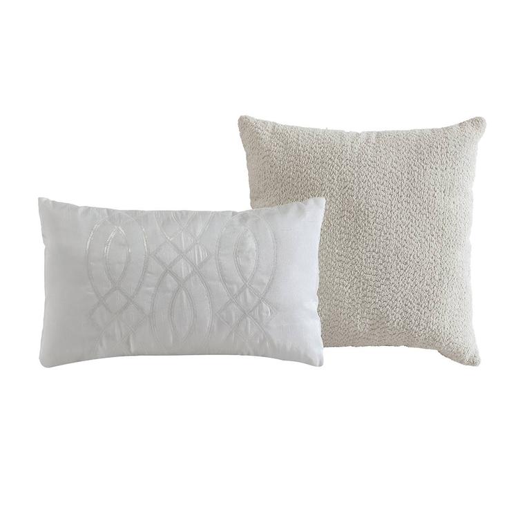 Tahari Home Trellia 5pc. Grey Trellis Jacquard Comforter Set