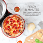 HomeCraft 12" Stone Baked Pizza Maker - image 3