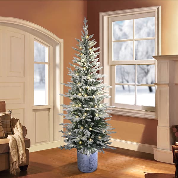 Puleo International 7.5ft. Pre-Lit Scandinavian Fir Christmas Tre