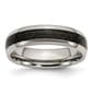 Mens Endless Affection(tm) Titanium Black Carbon Fiber Inlay Band - image 1