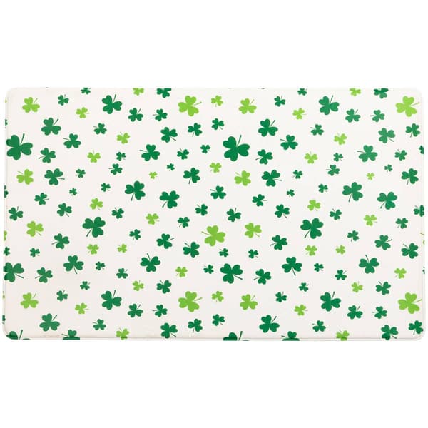 Northlight Seasonal Shamrock St. Patrick''s Day Kitchen Mat - image 