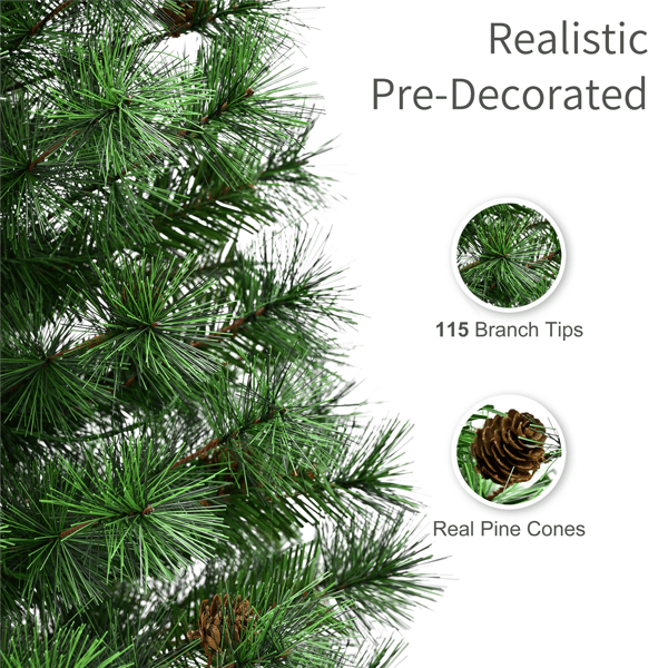 Puleo International 3.5ft. LED Potted Christmas Trees - Set of 2