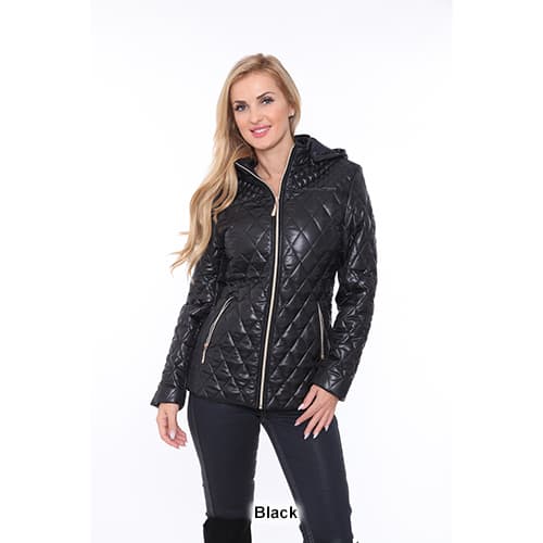 Womens White Mark Puffer Jacket