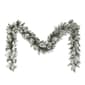 Puleo International 9ft. Flocked Spruce Garland - image 1
