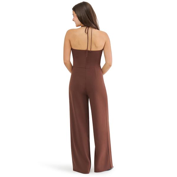 Juniors Madden Girl Knit Halter Button Front Vest Jumpsuit
