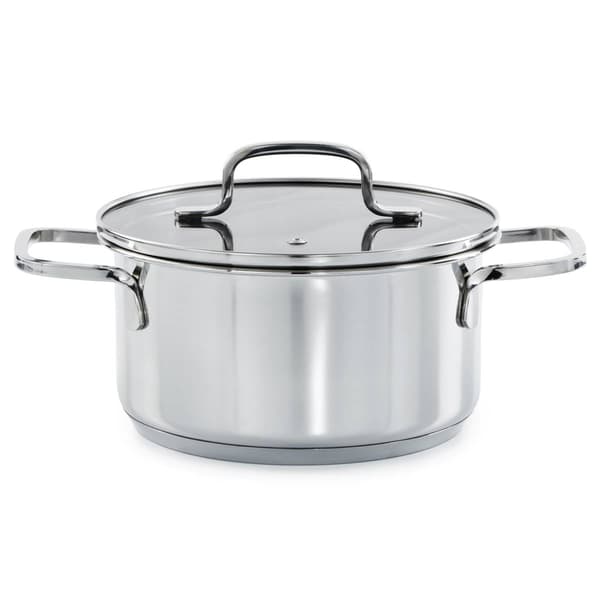 BergHOFF Helix Stainless Steel 7.25in. Stockpot w/ Glass Lid - image 