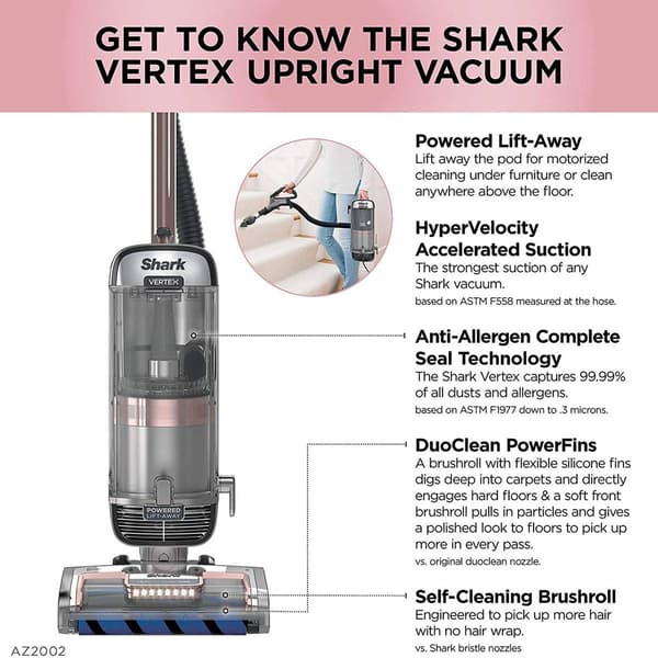 Shark&#174; Vertex DuoClean Engage Upright Vacuum - AZ2002