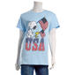 Juniors Hybrid Peanuts(tm) Snoopy & Woodstock Flag USA Boyfriend Tee - image 1