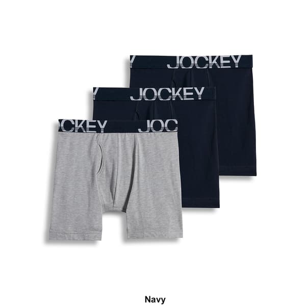 Mens Jockey&#174; 3pk. Active Stretch Long Leg Boxer Briefs