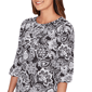 Womens Ruby Rd. California Dreaming 3/4 Sleeve Floral Blouse - image 5
