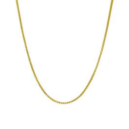 22in. Vermeil Sterling Silver Box Chain Necklace