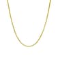 22in. Vermeil Sterling Silver Box Chain Necklace - image 1