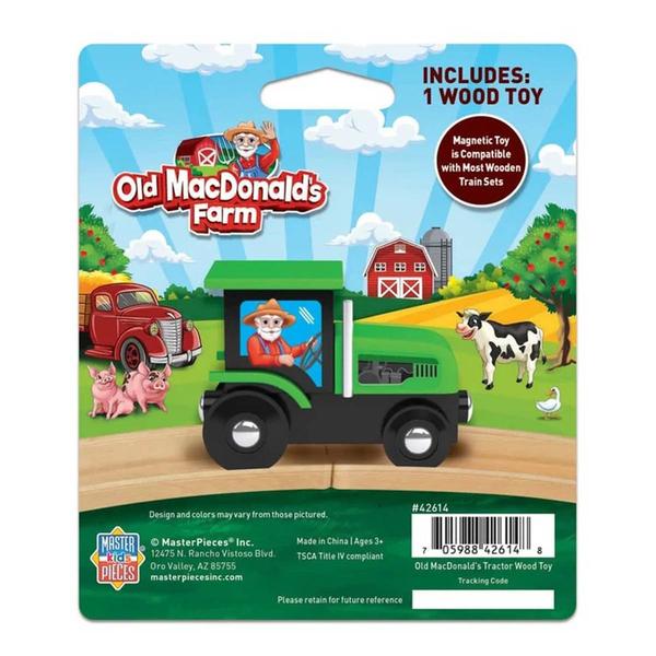 MasterPieces Old McDonald''s Farm Wood Toy Tractor