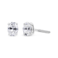 Haus of Brilliance Lab-Grown Oval Solitaire Diamond Stud Earrings - image 1