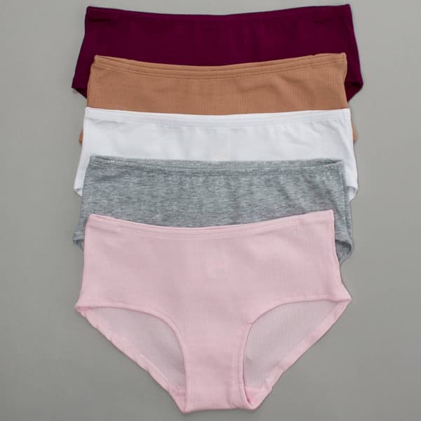 Girls (7-14) Rene Rofe(R) Arianna 5pk. Seamless Hipsters