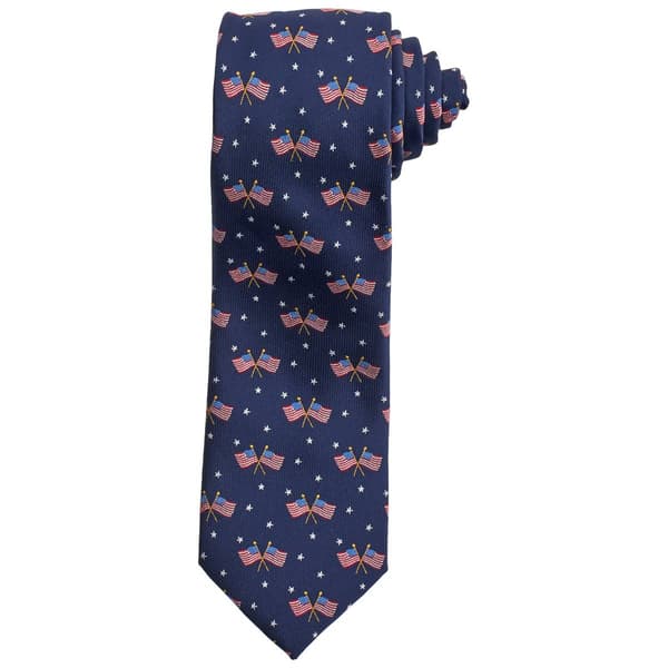 Mens American Lifestyle Mini American Flag Tie
