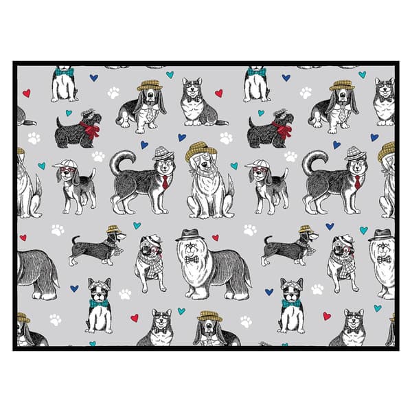 Kay Dee Pet Lovers Dogs Dish Drying Mat - image 