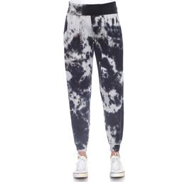 Womens White Mark Tie Dye Harem Joggers