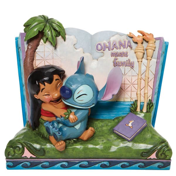 Jim Shore Lilo & Stitch Storybook Statue