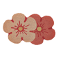 VCNY Home  Floral Shape Die-Cut Outdoor Coir Doormat - image 1