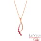 Le Vian(R) 14kt. Rose Gold 3/4ctw. Sapphire Diamond Accent Pendant - image 1
