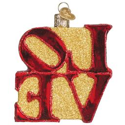 Old World Christmas Love Glass Ornament