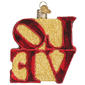 Old World Christmas Love Glass Ornament - image 3