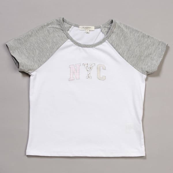 Girls (7-16) No Comment NYC Short Sleeve Raglan Tee