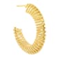 14kt. Gold Over Brass 39mm Spiral Hoop Earrings - image 2