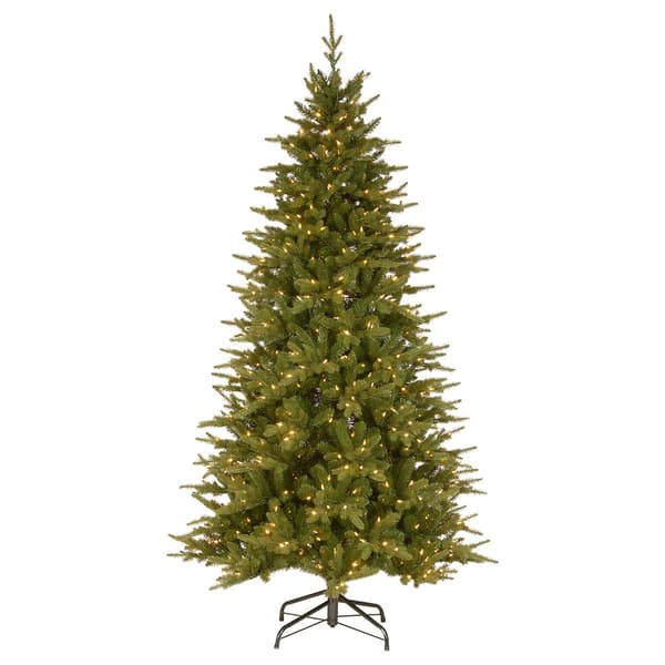 National Tree 7.5ft. Saratoga Spruce Slim Christmas Tree - image 