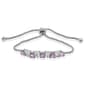 Gemstone by Gianni Argento Amethyst Heart Adjustable Bracelet - image 1